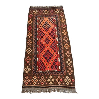 Afghan Flat Weave Tribal Turkish Style Kilim Rug For Sale