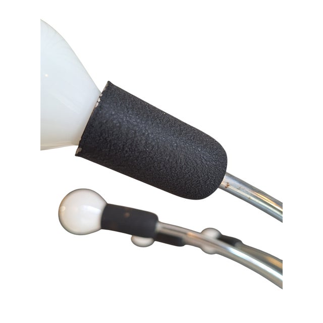 Black 12-Light Floor Lamp from Esperia, Italy, 1970s For Sale - Image 8 of 9