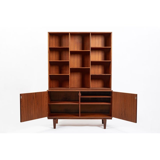 Mid-Century Modern Danish Mid-Century Modern Teak Bookcase Cabinet by Peter Løvig Nielsen, 1960s For Sale - Image 3 of 18