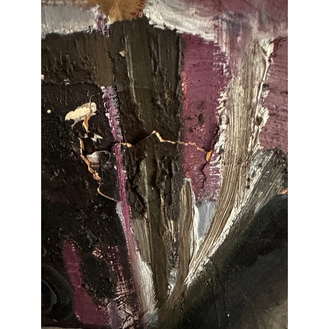 Abstract 1963 Large Dario Villalba Abstract Expressionist Painting For Sale - Image 3 of 12