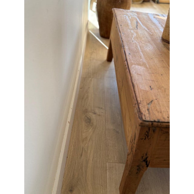 Antique French Coffee Table with Two Drawers For Sale - Image 10 of 10