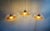 Amber-Colored Pleated Glass Pendant Lights, 1930s, Set of 3 For Sale - Image 14 of 18