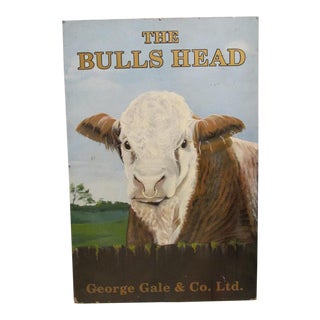 The Bulls Head English Pub Sign For Sale