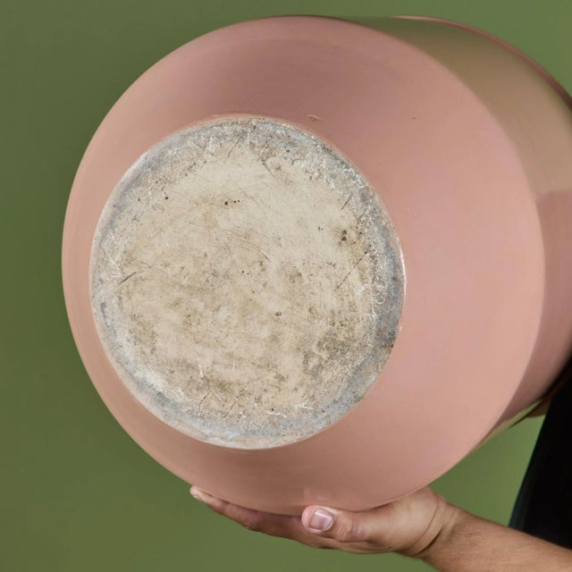 David Cressey Pink Glazed Bullet Planter for Architectural Pottery For Sale - Image 12 of 12