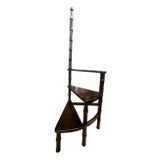 Vintage Faux Bamboo Library Steps, Stairs, Step Ladder For Sale