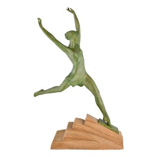 Pierre Le Faguays, Nude, Olympie, 1930s, Metal For Sale