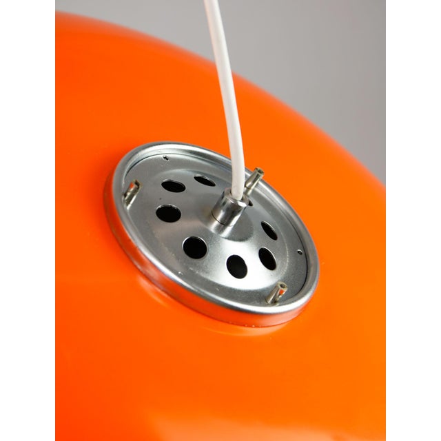 Big Space Age Pendant in Orange from Guzzini, 1970s For Sale - Image 6 of 18