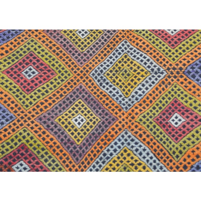Shabby Chic Vintage Turkish Anatolian Hand Made Organic Kilim,5'x7'8" For Sale - Image 3 of 5