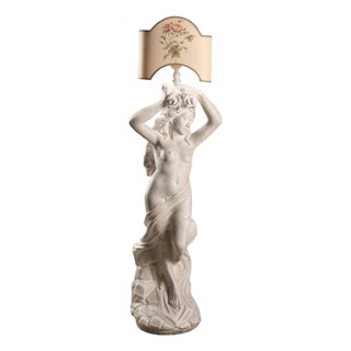 Nereid Floor Lamp with Shade For Sale