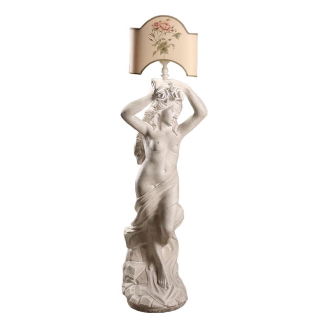 Nereid Floor Lamp with Shade For Sale