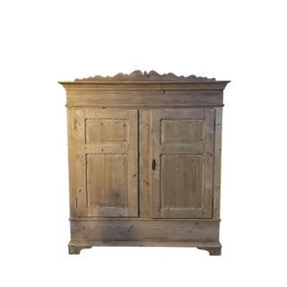 Antique Fir Wardrobe, 1890s For Sale