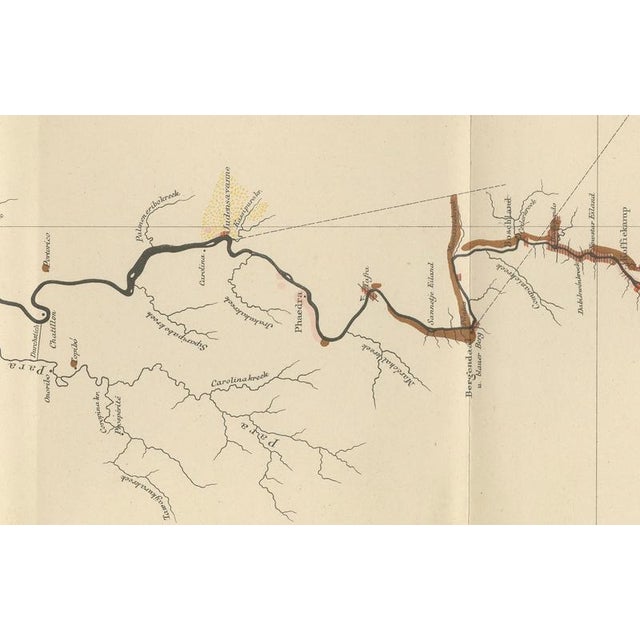 Antique Geological Survey Map of Surinam, 1888 For Sale - Image 9 of 11