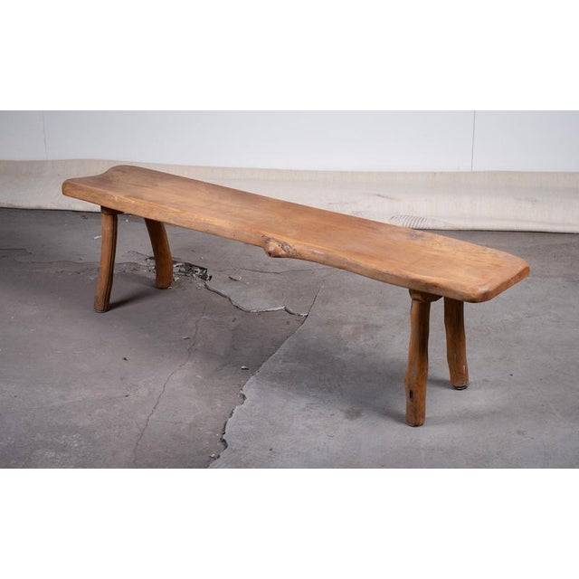 Mid-century bench crafted in solid oak, featuring a timeless design that complements a wide range of interiors. The piece...