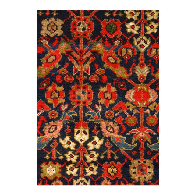 Antique Malayer Runner, Like many gorgeous Malayer runners, this piece is designed to lead the eye down through the...