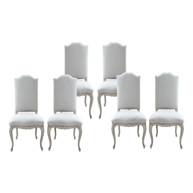 Set of Six 19th Century Louis XV Dining Chairs For Sale