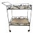 Wrought Iron Bar Cart, Vintage For Sale