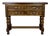 1930s Spanish Renaissance Revival Console Table With Four Carved Drawers For Sale
