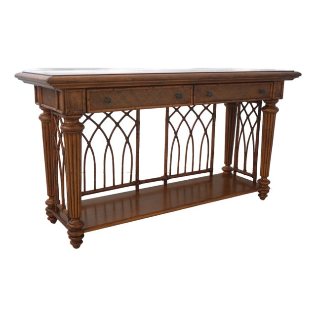 Tommy Bahama Island Theme Console Table For Sale