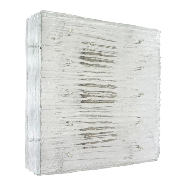 Large Austrian Murano Glass Flush Mount from Kalmar, 1960s For Sale