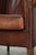 English Sheepskin Club Armchair in Dark Cognac For Sale - Image 11 of 13