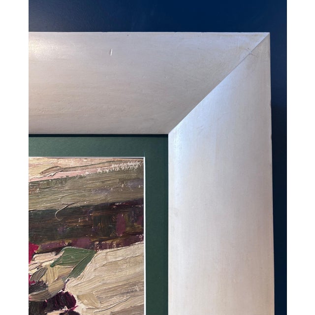 Maya Kopitzeva, Vase of Roses, 1980s, Oil on Cardboard, Framed For Sale - Image 6 of 8