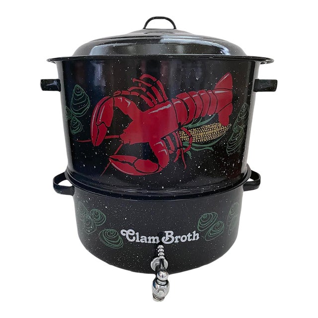 Vintage New EnglandStyle Lobster or Clam Bake Pot With Spigot Chairish