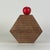 1970s Vintage Original Geometric Wood Sculpture in Faceted Polyhedron Diamond/Pyramid Shape For Sale - Image 5 of 9