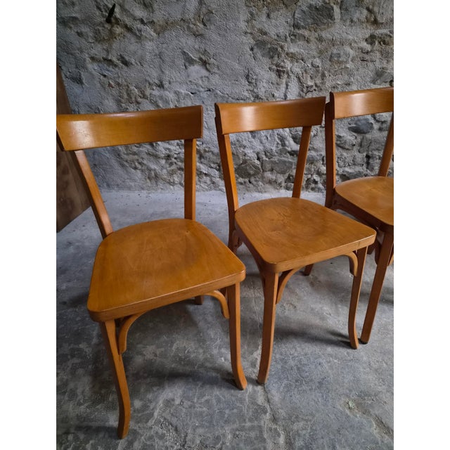 Vintage Baumann Bistro Chairs, France, 1950s, Set of 6 For Sale - Image 6 of 18