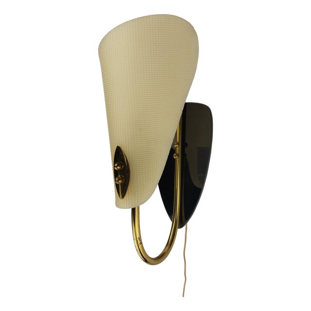 Mid-Century Plastic Wall Lamp, 1950s For Sale