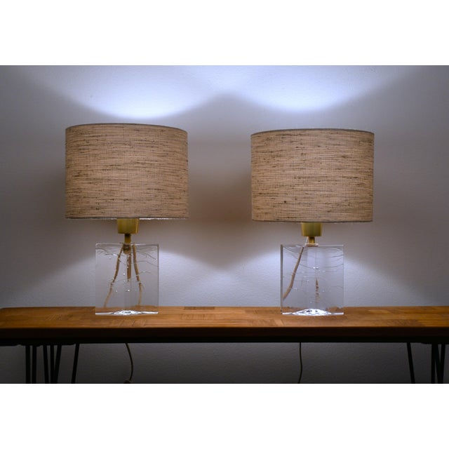 Iittala Vintage Finnish Art Glass Table Lamps by Timo Sarpaneva for Iittala, 1960s, Set of 2 For Sale - Image 4 of 11