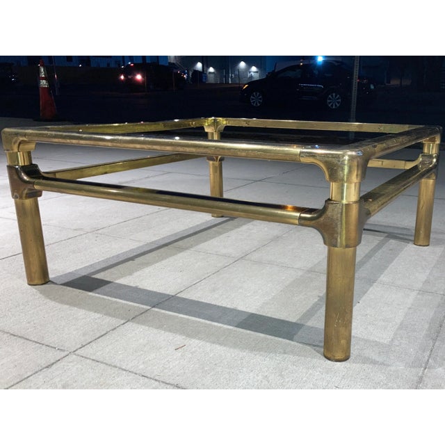 Metal Brass Coffee Table Base From Mastercraft For Sale - Image 7 of 12
