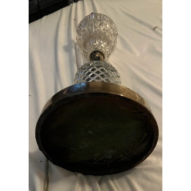 Pair of 1940s Hollywood Regency Cherub Waterford Lamps No Labels, Appraised as Stiffel Circa 1940’s. For Sale - Image 12 of 12