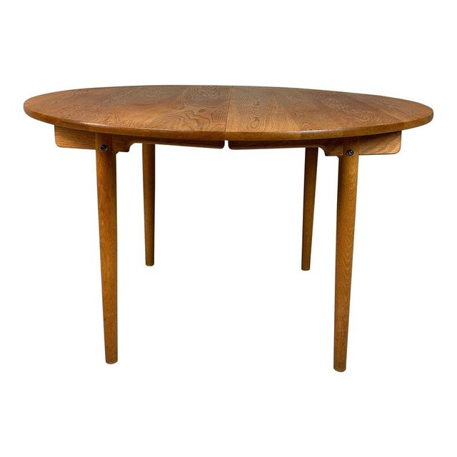 PP70 Round Extendable Dining Table attributed to Hans J. Wegner for Andreas Tuck, Denmark, 1970s For Sale - Image 10 of 10