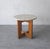 Handmade craftsman oak and marble side table with X base. The perfect simple solid wood piece. Fun X base and dark walnut...
