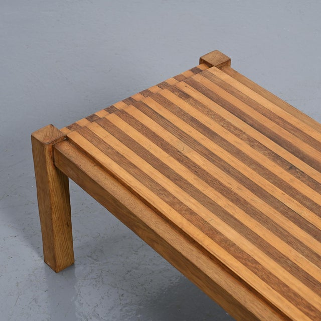 Graphic Two-Tone Wood Coffee Table, 1960 For Sale - Image 11 of 13