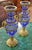 Pair of Late 19th Century Neoclassical Russian Bronze & Cut Cobalt Glass Vases For Sale - Image 4 of 17