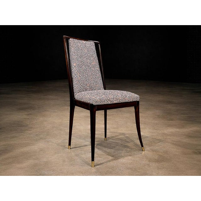 Set of Four Brazilian Modern Dining Chairs in Rosewood by Giuseppe Scapinelli, 1950s - Lot 352 For Sale - Image 9 of 12