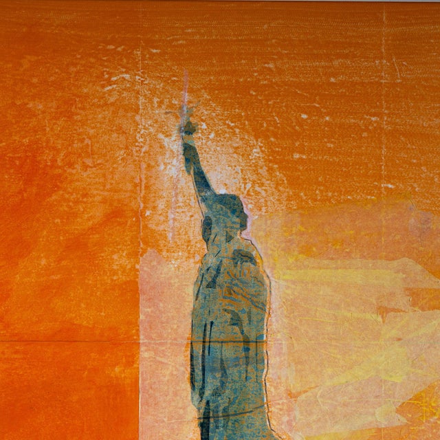 Mixed media on paper on canvas. Image size: 120 x 110 cm. Signed and dated “Chr. Wachter ‘24” at bottom right.