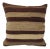 Turkish Striped Wool Kilim Pillow For Sale