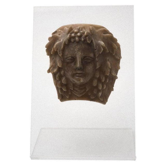 VIntage Italian Bacchus Head Decorative Wax For Sale - Image 5 of 5
