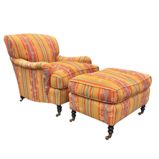 English George Smith Standard Arm Chairs For Sale - Image 3 of 10