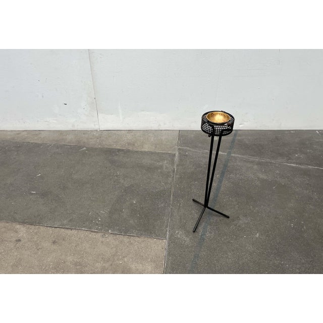Mid-Century Modern Tripod Standing Ashtray with Perforated Metal, 1960s For Sale - Image 16 of 18