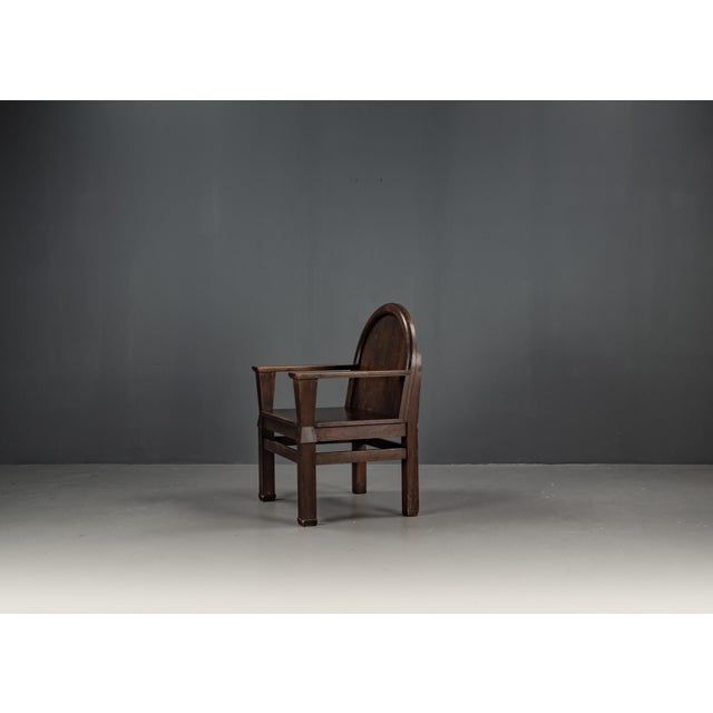 Armchair with Soul in Pinewood, 1940s For Sale - Image 12 of 18