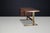 Gold Italian Walnut Desk with Brass Base, Italy, 1950s For Sale - Image 8 of 18