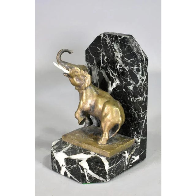Art Deco French Bookends in Bronze from H. Fady, 1930s, Set of 2 For Sale - Image 11 of 13