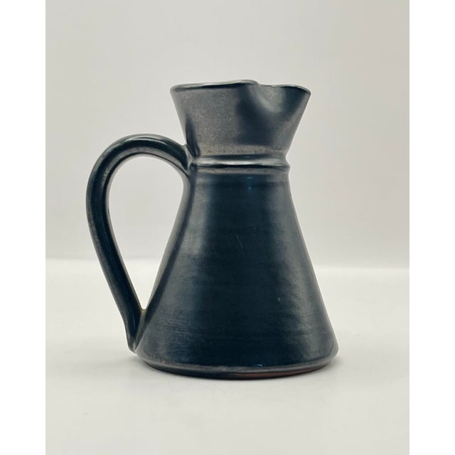 English Mid 20th Century Prinknash Grey Cream and Sugar Set For Sale - Image 3 of 11