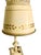 Vintage Cream Tole Double-Arm Table Lamp With Pierced Shades – Hollywood Regency Style For Sale - Image 17 of 18