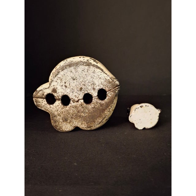 Metal Antique Hubley Cast Iron Puppo Dog Coin Bank & Miniature Figure Set Grace Drayton For Sale - Image 7 of 17