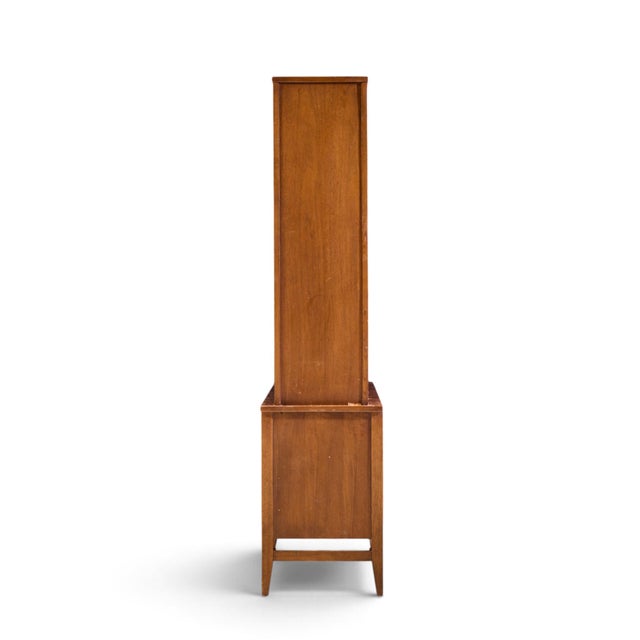 Broyhill Brasilia Broyhill Brasilia Mid Century Walnut Room Divider For Sale - Image 4 of 17