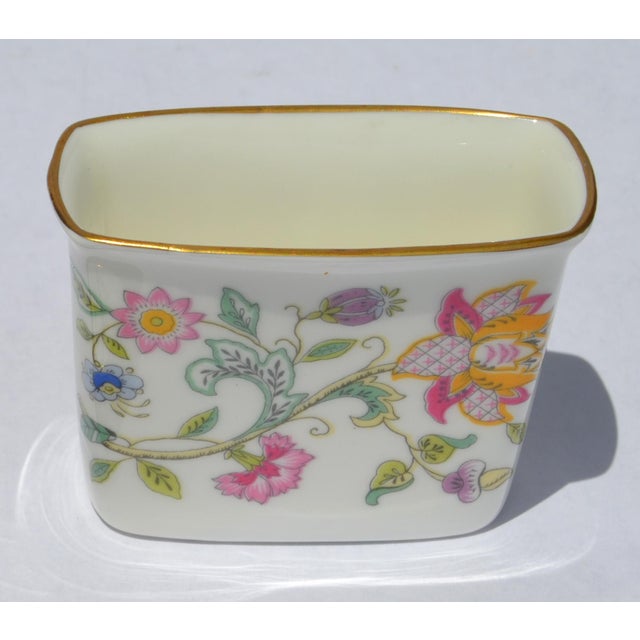 Victorian Late 20th Century Minton Haddon Hall Cigarette Holder Fine Bone China 24k Gold For Sale - Image 3 of 14